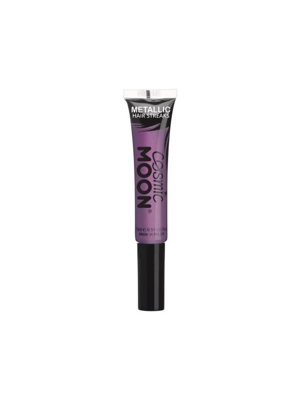 Smiffys 3 Colorations Mèches De Cheveux Métallique – Cosmic Moon – Image 4