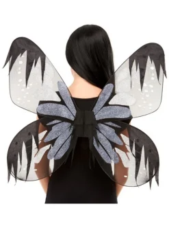Smiffys Ailes De Papillon De Nuit Grises 65 Cm