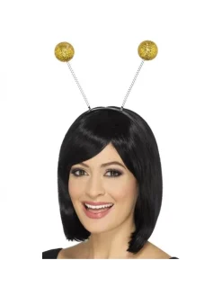 Smiffys Antennes Boules Pailletées Or