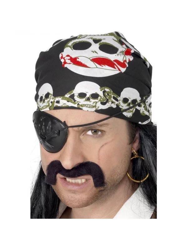 Smiffys Bandana Pirate Noir