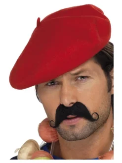 Smiffys Béret Basque Rouge Adulte