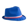 ESPA - Funny Fashion Chapeau Bleu Avec Ruban Bleu, Blanc, Rouge - France