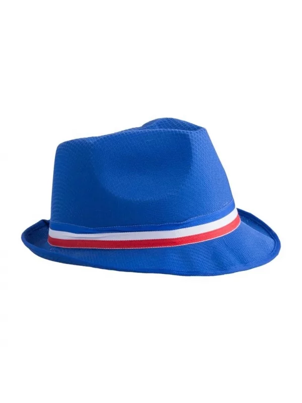 ESPA - Funny Fashion Chapeau Bleu Avec Ruban Bleu, Blanc, Rouge - France