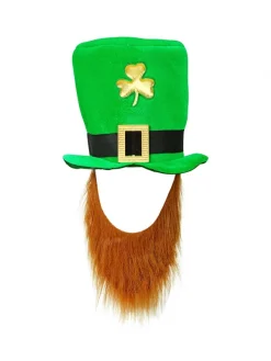WIDMANN Chapeau Leprechaun - Saint Patrick Avec Barbe Rousse