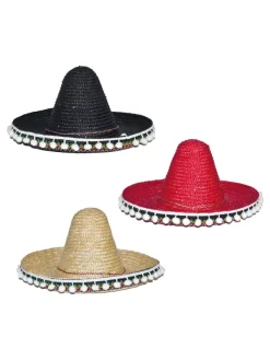 Chapeau Mexicain Enfant - 3 Couleurs Au Choix