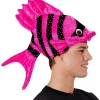 WIDMANN Chapeau Poisson Tropical Rose Et Noir - Adulte