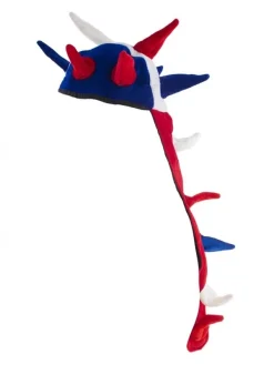 Chapeau Viking Velours Bleu Blanc Rouge