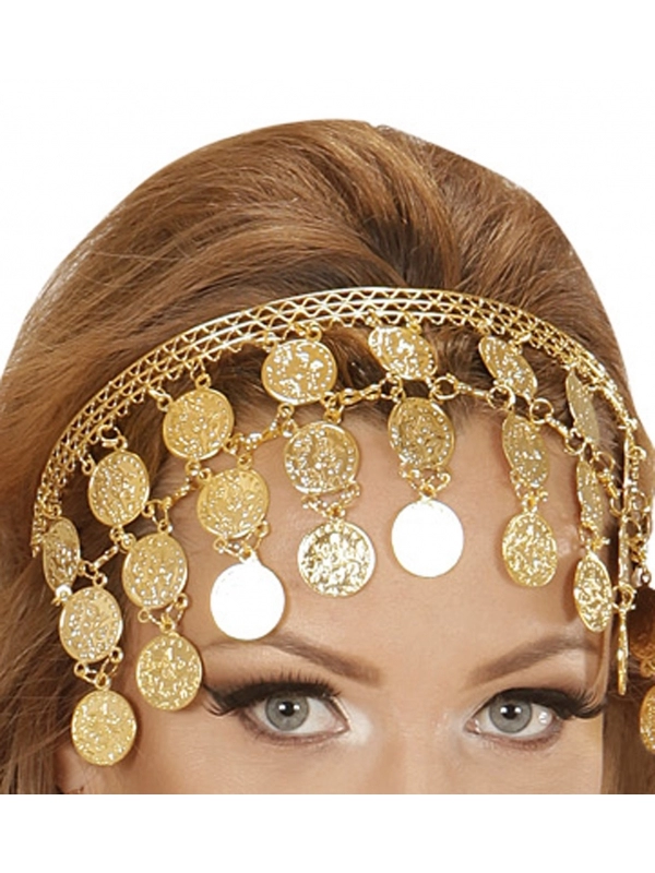 Coiffe Orientale/Bollywood En Pièces De Monnaie