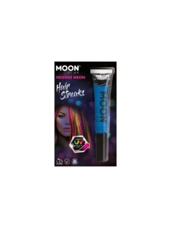 Smiffys Coloration Mèches De Cheveux UV Néon Bleu– Moon Glow