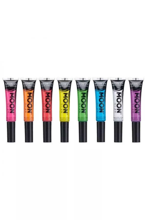 Smiffys Coloration Mèches De Cheveux UV Néon Violet– Moon Glow – Image 4