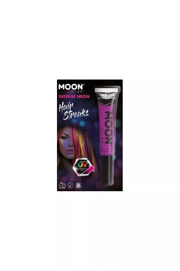 Smiffys Coloration Mèches De Cheveux UV Néon Violet– Moon Glow