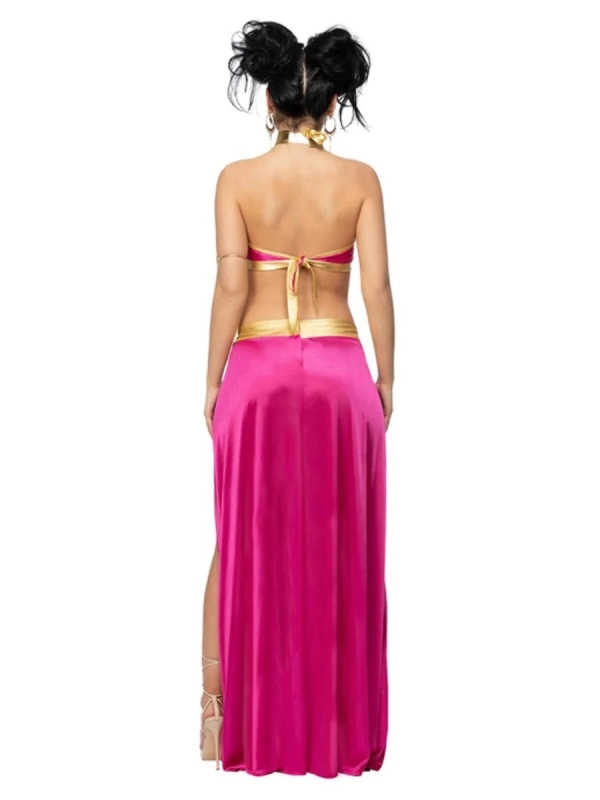 Smiffys Costume De Danseuse Orientale Sexy Rose Et Doré – Image 2