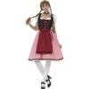 Smiffys Costume Femme Serveuse Bavaroise Rouge (haut, Robe Et Tablier)