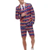 Smiffys Costume Sexy Homme, Motif Flamant Rose (veste, Short, Cravate)