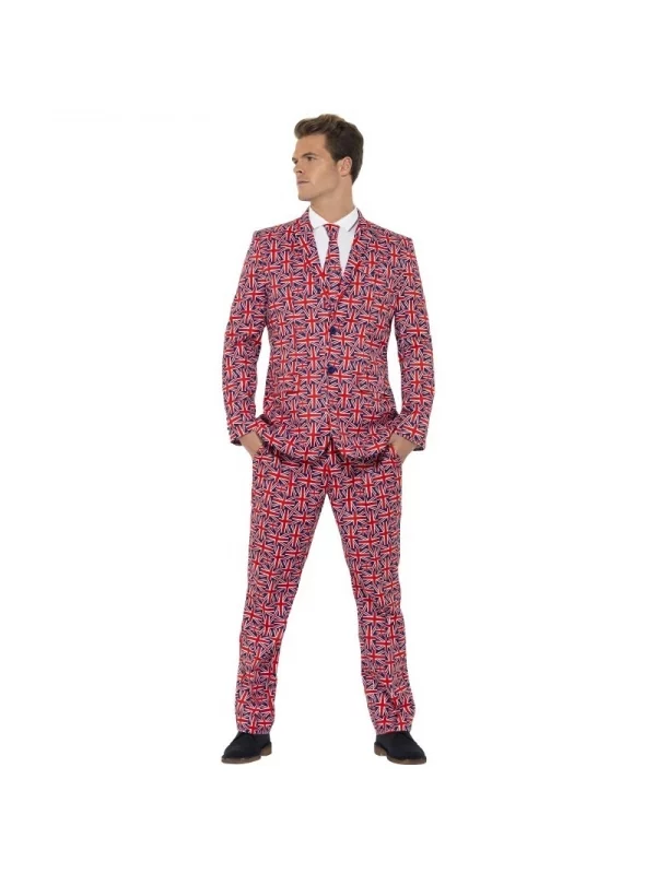 Smiffys Costume Union Jack (veste, Pantalon, Cravate)