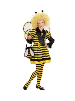 WIDMANN Déguisement Abeille Fille, Jaune Et Noir (robe, Ailes, Antennes)