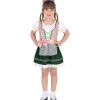 WIDMANN Déguisement Bavaroise Fille, Vert Et Rose (robe, Bandeau à Fleurs)