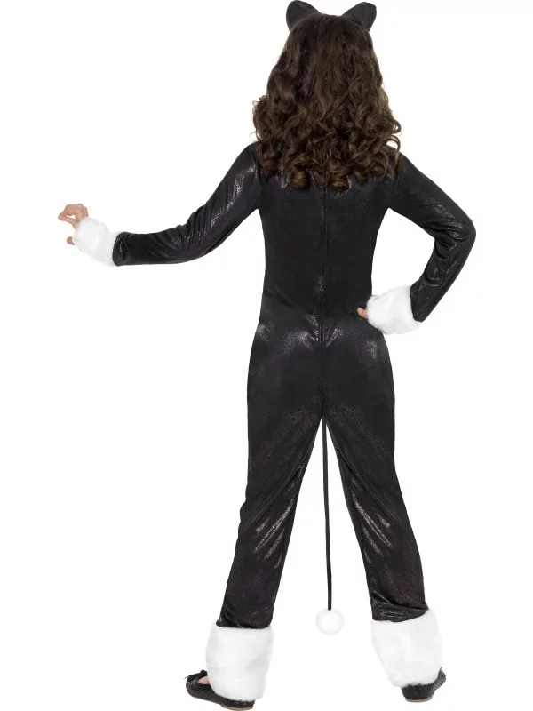 Smiffys Déguisement Chat Noir Et Blanc (combinaison Pantalon, Queue Et Serre-tête) – Image 3