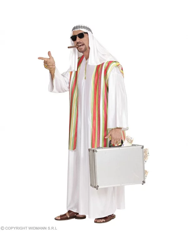 WIDMANN Déguisement Cheikh Arabe Homme (tunique Avec Veste, Couvre-chef) – Image 2