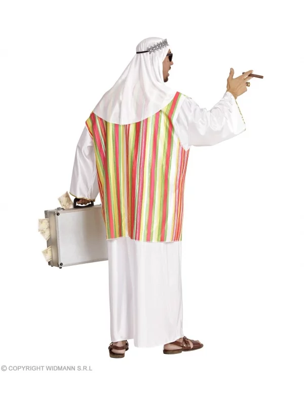 WIDMANN Déguisement Cheikh Arabe Homme (tunique Avec Veste, Couvre-chef) – Image 3