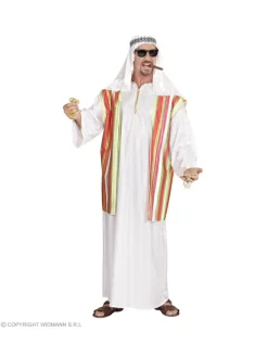 WIDMANN Déguisement Cheikh Arabe Homme (tunique Avec Veste, Couvre-chef)
