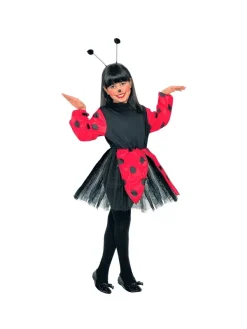 WIDMANN Déguisement Coccinelle Fille Rouge Et Noir (robe, Antennes)