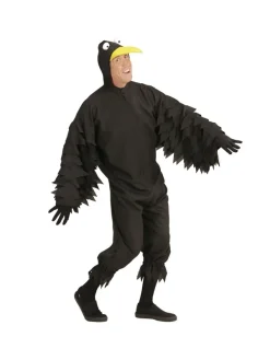 WIDMANN Déguisement Corbeau Homme (combinaison à Capuche/masque)