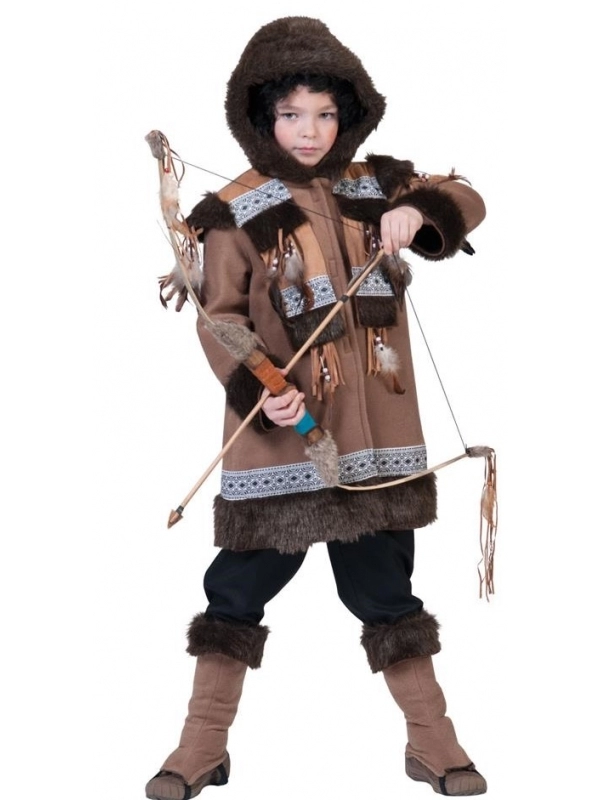 Déguisement D'Esquimau Garçon(manteau Avec Capuche)