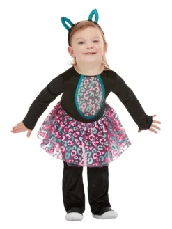 Smiffys Déguisement De Chat Pour Tout Petit 1 à 4 Ans (combinaison Avec Tutu Et Serre-tête)