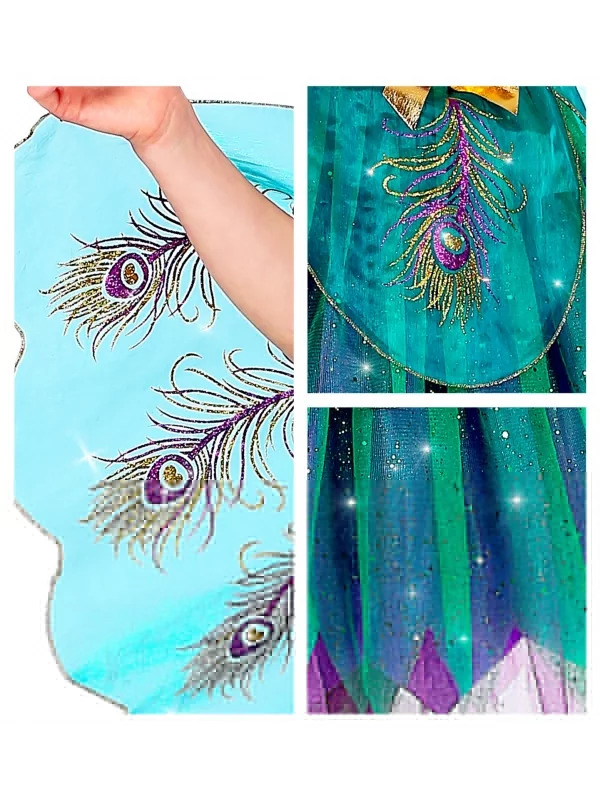 WIDMANN Déguisement De Paon Fille (robe Et Serre-tête) – Image 2