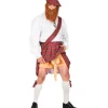 WIDMANN Déguisement écossais Zizi (chemise, Kilt, Ceinture, Short Avec Pénis, Chapeau Avec Barbe)