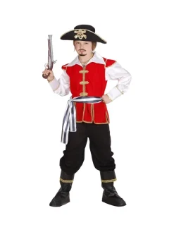WIDMANN Déguisement Enfant Capitaine Des Pirates (haut Avec Chemise, Pantalon, Ceinture, Chapeau)