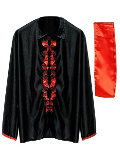 WIDMANN Déguisement Espagnol Homme (chemise à Jabot & Ceinture)