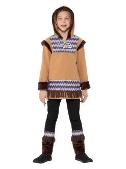 Smiffys Déguisement Esquimau Garçon (haut Avec Capuche Et Couvre-bottes)