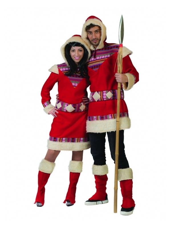 DĂ©guisement Esquimau Homme Avec Fausse Fourrure â Image 3