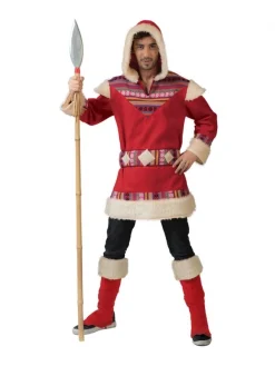 Déguisement Esquimau Homme Avec Fausse Fourrure