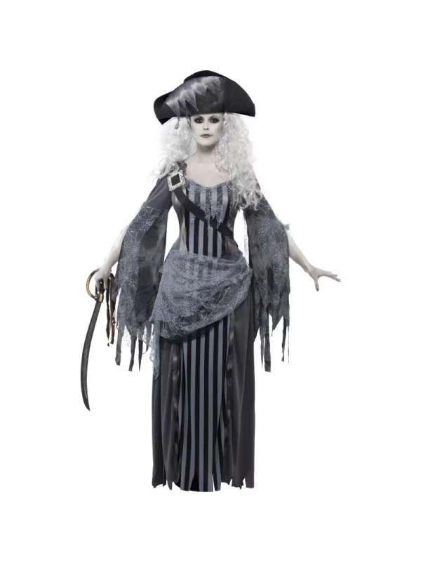 Smiffys Déguisement Fantôme Princesse Pirate (robe & Chapeau)