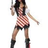 Smiffys Déguisement Femme Pirate Sexy (robe, Manchettes, Cache-oeil Et Foulard)
