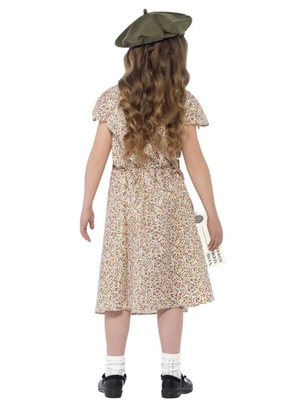 Smiffys Déguisement Fillette Anglaise (robe, Sacoche, étiquette D'identification Et Béret) – Image 3