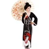 WIDMANN Déguisement GEISHA Fille (kimono, Ceinture, Peignes)