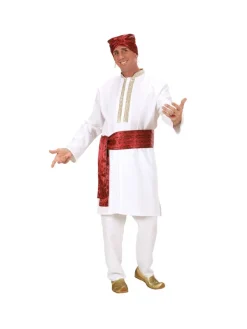 WIDMANN Déguisement Hindou Homme (tunique, Pantalon, Ceinture, Turban)