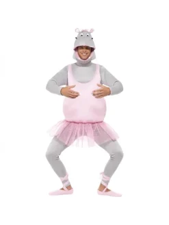 Smiffys Déguisement Hippopotame Ballerine Adulte (haut, Pantalon, Coiffe, Couvre-chaussures)