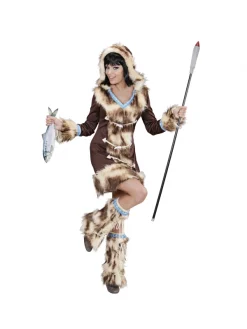 WIDMANN Déguisement Inuit Femme (manteau à Capuche & Jambières)