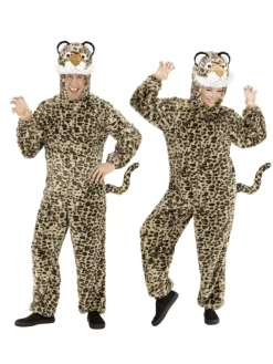 WIDMANN Déguisement Léopard Adulte En Peluche (combinaison à Capuche Avec Masque)