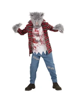 WIDMANN Déguisement Loup-Garou Enfant (Chemise Avec T-shirt, Pantalon, Gants, Masque)