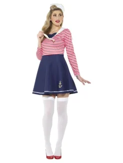 Smiffys Déguisement Marin Femme (robe Et Bob)