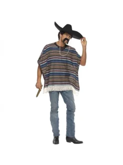 Smiffys Déguisement Mexicain Authentique Adulte (poncho)