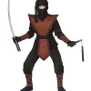 WIDMANN Déguisement Ninja Garçon (costume, Carapace, Cagoule, Bandeau)