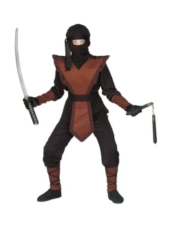 WIDMANN Déguisement Ninja Garçon (costume, Carapace, Cagoule, Bandeau)