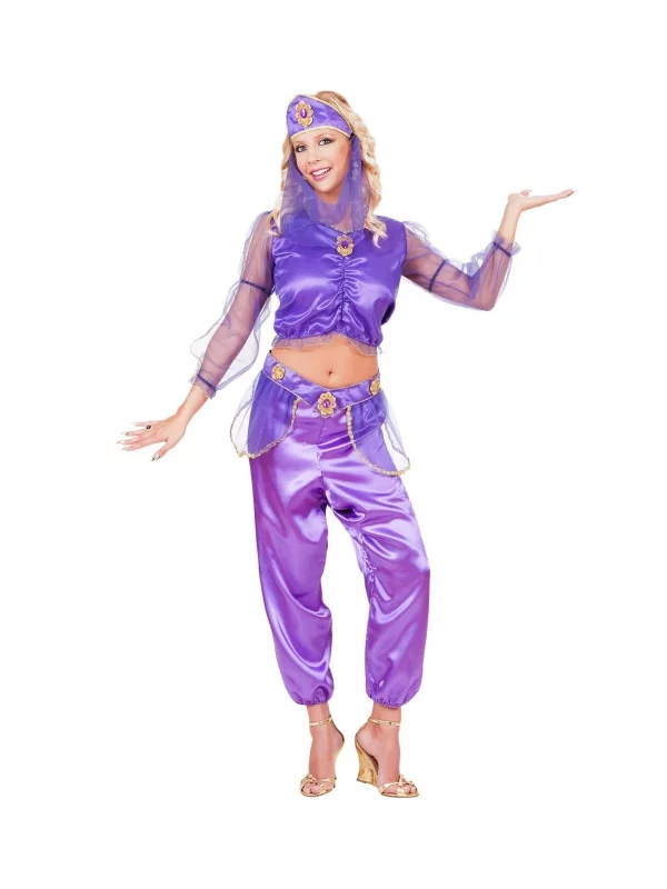 WIDMANN DĂ©guisement Odalisque Violet (chemise, Pantalon, Ceinture, Coiffe Avec Voile) â Image 2